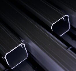 Produzione della struttura in alluminio.