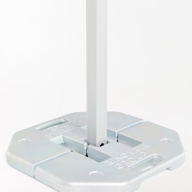 Piastra di base da 25 kg per la stabilizzazione dei gazebo pieghevoli Ecotent®.