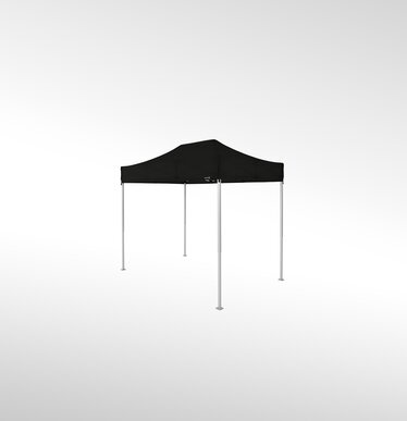 Gazebo pieghevole 3x2 m nel colore nero.