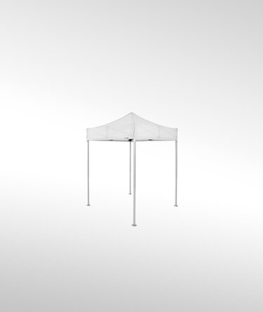 Faltpavillon 2x2 m in der Farbe weiß.