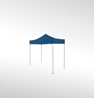 Un gazebo pieghevole blu chiaro di 3x1,5 m.