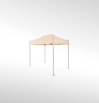 Faltpavillon 3x2 m in der Farbe ecru.