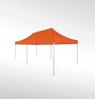 Gazebo pieghevole 3x3 m nel colore arancione.
