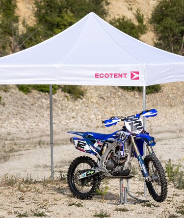 Motocross tent shop